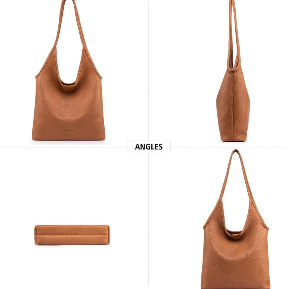Donated. Montana West slouchy faux leather hobo bags, black and brown